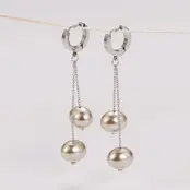 Goodies Label Pearl Drop Hoops – Goud of Zilver