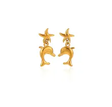 Goodies Label Pearl Drop Hoops – Goud of Zilver