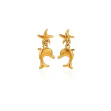 Goodies Label Pearl Drop Hoops – Goud of Zilver