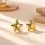 Goodies Label Goodies Label Bold Starfish Studs Goudkleurig – Stainless Steel