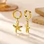 Goodies Label Goodies Label Starfish Charm Hoops Goudkleurig – Stainless Steel