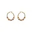 Goodies Label Goodies Label Beaded Hoops Goudkleurig – Titanium Steel