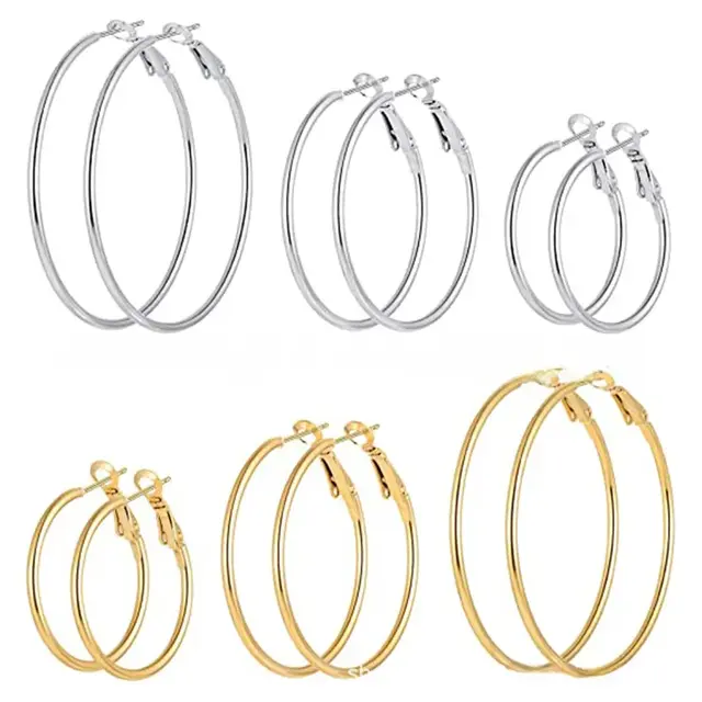 Goodies Label Basic Hoops 40 mm Zilverkleurig – Stainless Steel