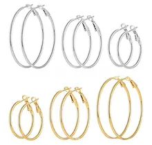 Goodies Label Basic Hoops 25 mm Goudkleurig – Stainless Steel
