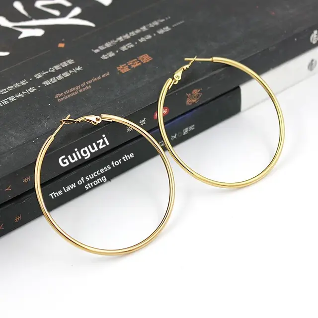 Goodies Label Basic Hoops 20 mm Goudkleurig – Stainless Steel