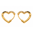 Goodies Label Goodies Label Heart Zircon Hoops Goudkleurig Large – 18 mm