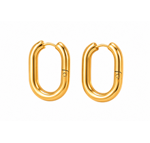 Goodies Label U-Shape Hoops Goudkleurig – 23 mm 316 Stainless Steel