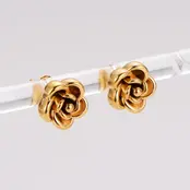 Goodies Label Rose Studs Goudkleurig – 10 mm 304 Stainless Steel