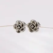 Goodies Label Rose Studs Zilverkleurig – 10 mm 304 Stainless Steel