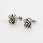Goodies Label Rose Studs Zilverkleurig – 10 mm 304 Stainless Steel