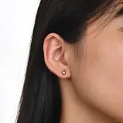 Goodies Label Mini Teardrop Studs – Goud of Zilver Stainless Steel