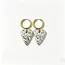 Goodies Label Goodies Label Bicolor Hart Oorbellen – Goudkleurig & Zilverkleurig