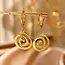 Goodies Label Goodies Label Spiral Statement Hoops Goudkleurig – Stainless Steel