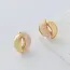 Goodies Label Goodies Label Asymmetrical Studs Peach Goudkleurig – 22 mm