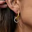 Goodies Label Goodies Label Bicolor Twist Drop Hoops – Goud & Zilver Stainless Steel
