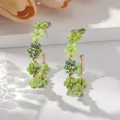 Goodies Label Bloemen Hoops Groen – Goudkleurig