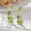 Goodies Label Goodies Label Bloemen Hoops Groen – Goudkleurig
