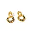 Goodies Label Goodies Label Black Enamel Drop Studs Goudkleurig – 28,6 mm