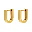 Goodies Label Goodies Label Small U-Shape Hoops Goudkleurig – Stainless Steel