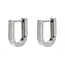 Goodies Label Goodies Label Small U-Shape Hoops Zilverkleurig – Stainless Steel