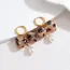 Goodies Label Goudkleurige Vis Hoops met Kralen & Parel-Look – 5,3 cm