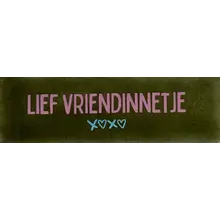 Quote tegeltje DO 'lief vriendinnetje' olijf/warmroze(warmblauw)