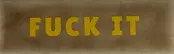 Quote tegeltje DO 'fuck it' taupe/geel