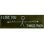 Yett Quote tegeltje DO i love you thiiiisss much olijf/lichtgroen(warmroze)