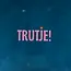 Yett Quote tegeltje 'trutje' donkerblauw/warmroze(oranje)