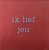 Quote tegeltje 'ik lief jou' roze/warmblauw