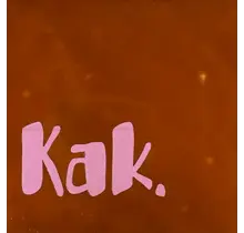 Quote tegeltje 'kak' terra/warmroze
