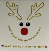 don't worry, be happy in 2027… creme/goud(rood-zwart)