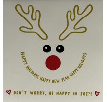 don't worry, be happy in 2027… creme/goud(rood-zwart)