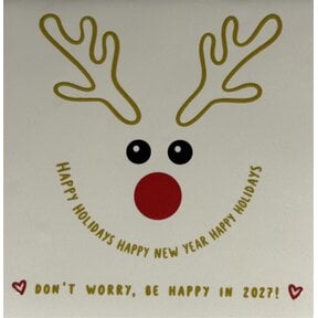 don't worry, be happy in 2027… creme/goud(rood-zwart)