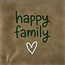 Yett happy family nieuw taupe/donkergroen(lichtgroen)