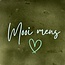 Yett Quote tegeltje mooi mens olijf/lichtgroen(mint)