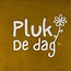 Yett Quote tegeltje pluk de dag oker/creme(goud)