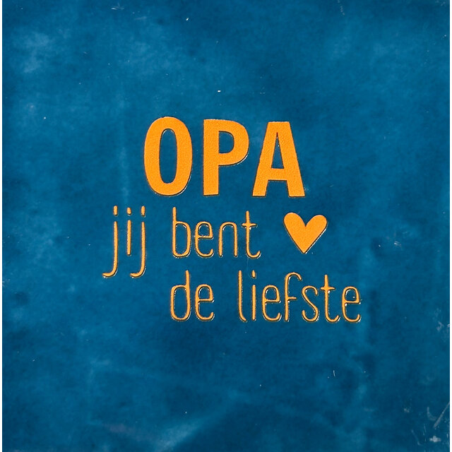 Opa jij bent de liefste donkerblauw/oranje