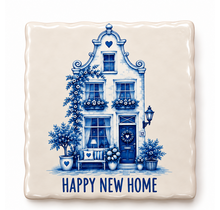Delftsblauw Tegeltje Happy New Home