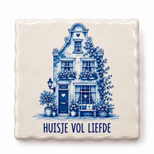 Delftsblauw Tegeltje Huisje Vol Liefde