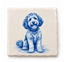 Delftsblauw Tegeltje Hond