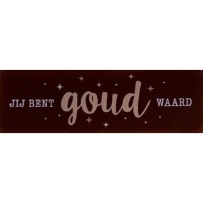 DO jij bent goud waard kastanje/nuderoze(babyroze