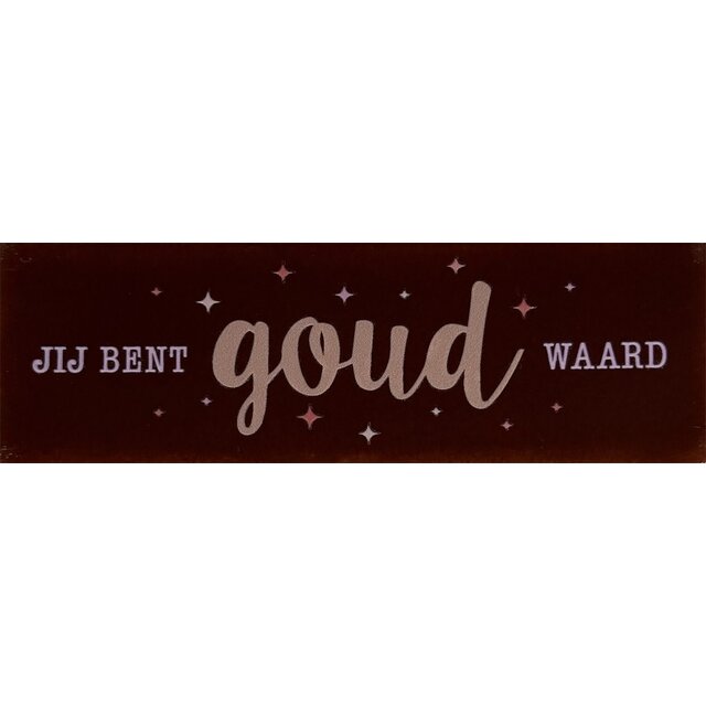 DO jij bent goud waard kastanje/nuderoze babyroze
