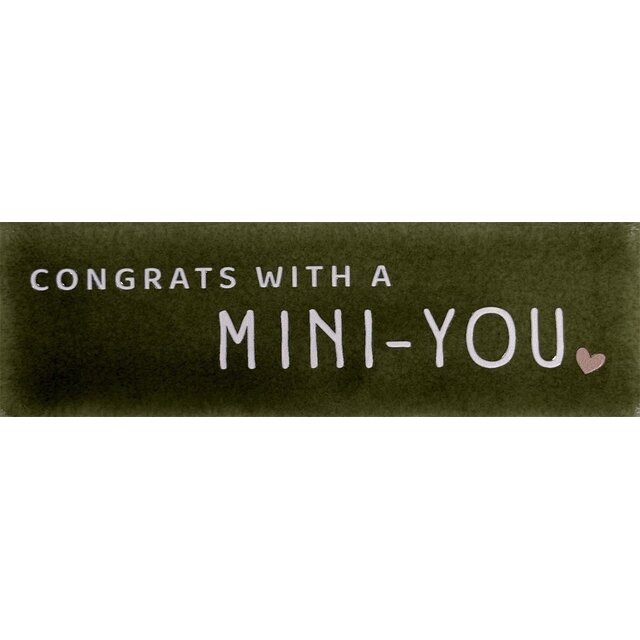 DO congrats with a mini-you – Olijf/Zachtroze (nude roze)