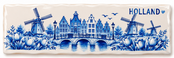 DO Delftsblauw Tegeltje Holland – Molens & Grachten