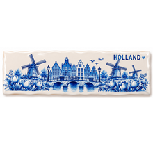 DO Delftsblauw Tegeltje Holland – Molens & Grachten