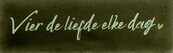 DO vier de liefde elke dag – Olijf/Lichtgroen (lime)