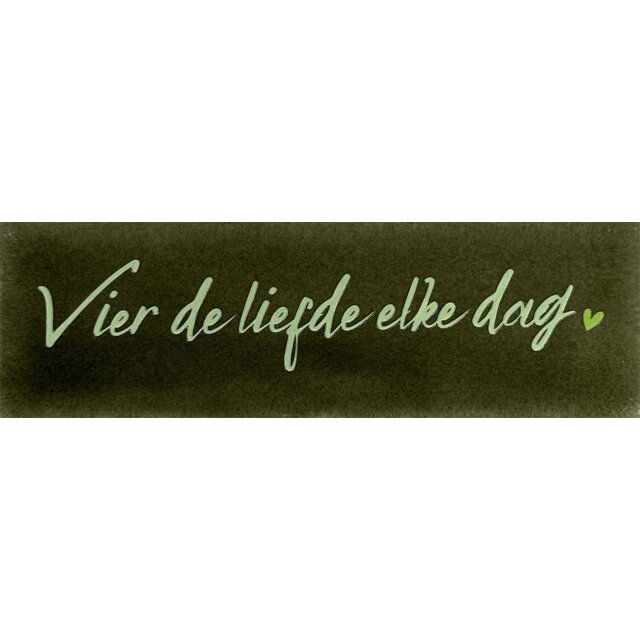 DO vier de liefde elke dag – Olijf/Lichtgroen (lime)