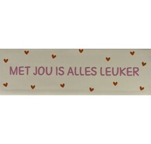 DO Met jou is alles leuker – Crème/Warmroze (oranje)