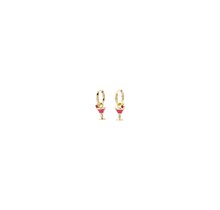 Biba Cocktail Hoops Goudkleurig Roze – 10 mm